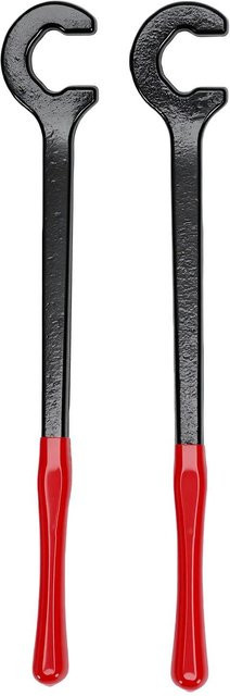 Igeteck 2er Set Kabelbieger 350 mit 22 Grad abgewinkeltem Kopf aus Stahl in Schwarz und Multicolour, 12 Zoll - Bild 1