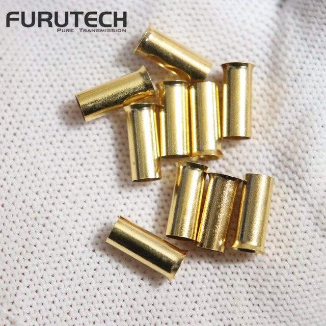Furutech FP-GS 24k vergoldete Crimphülse mit Nichtmagnetismus α-Leiter für audiophile Audiodruckleitungen in Gold - Bild 1