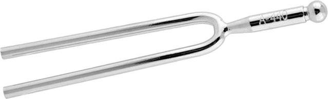 Professionelle Stimmgabel aus Stahl für Klavier und Musikinstrumente, 440 Hz, Farbe: Silber/Weiß - Bild 1