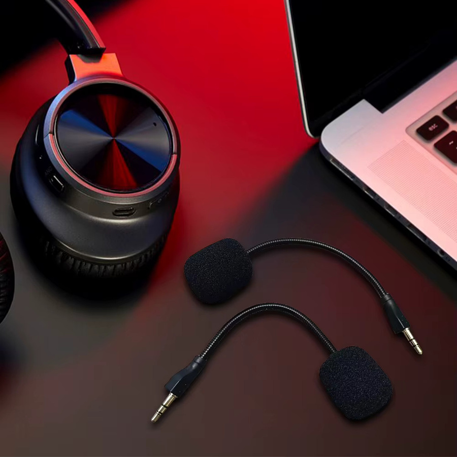 Flexibles Ersatz-Mikrofon mit 3,5 mm Klinkenanschluss in Schwarz für Logitech G PRO und G PRO X E-Sports Gaming Headsets - Bild 3