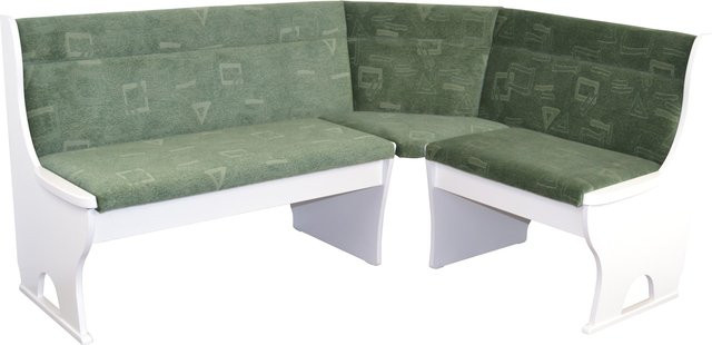 Eckbank von möbel direkt online in Stoff mit Buche- oder Nussbaum-Nachbildung, Breite: 125 cm, Tiefe: 165 cm - Bild 1
