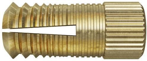 Fischer Messingdübel PA 4M für Beton, Farbe Gold, Durchmesser: 12 mm, Länge: 25 mm, 25 Stück - Bild 1
