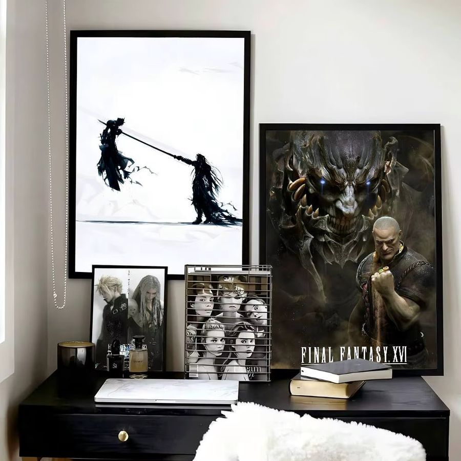 Final Fantasy Anime Videospiele Wandposter Selbstklebender Wasserdichter Papier Aufkleber für dein Zimmer oder deine Bar - Bild 3