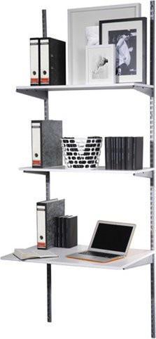 PHOENIX Industrial-Regal aus Metall in Silber und Weiß, B/H/T: 85 x 223 x 62 cm - Bild 1