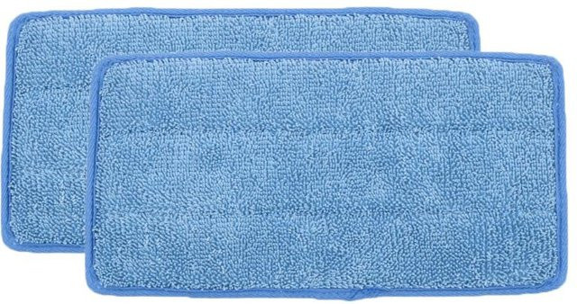 TOMTOP JMS Mikrofaser-Moppkopf-Ersatz für Bodenreinigungs-Mopp-Nachfüllungen, 2 Stück, Blau - Bild 1