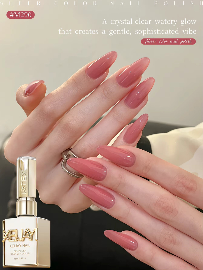 XEIJAYI Gel-Nagellack-Set, Pink, Glänzend, 15 ml - Bild 3