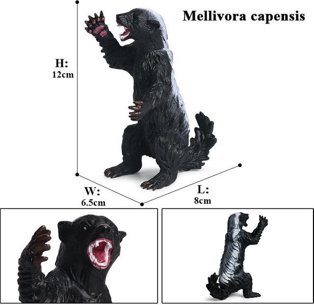 Oenux Honigdachs Mellivora Capensis Actionfiguren Tier-Modellspielzeug ab 3-6 Jahren - Bild 1