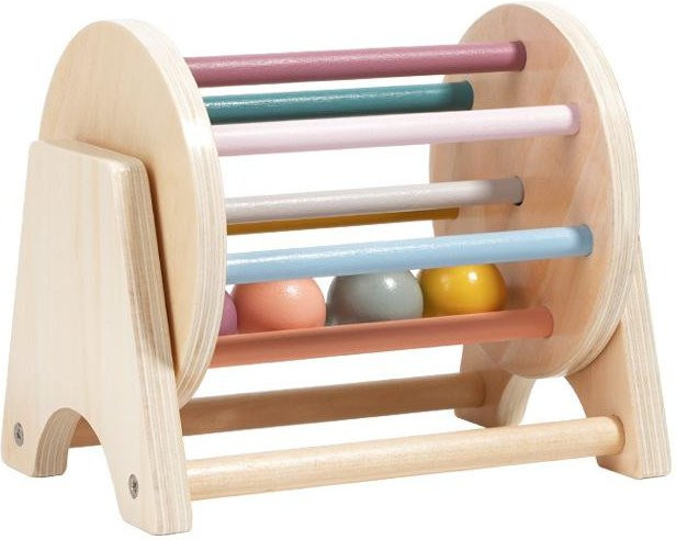 Fashnics Montessori Holzspielzeug Münzball Beschäftigungstrommel, ab 3 Jahre - Bild 1