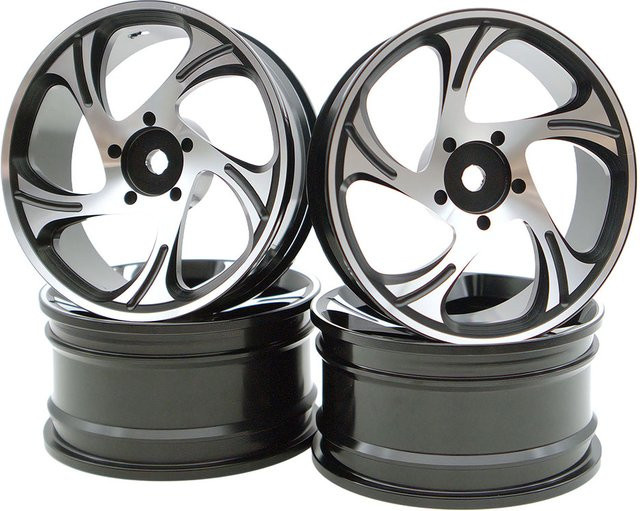 TxxRcss RC Drift-Reifen und Aluminiumfelgen, Rallye-Rennreifen, 12mm Hex, 1/10 Scale - Bild 1