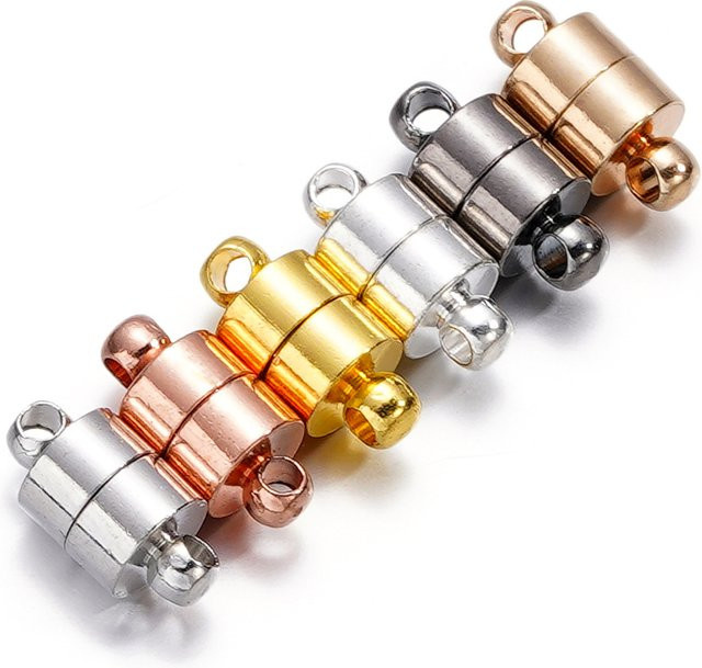 St.kunkka Magnetische Verschlüsse, 6mm, Silber/Gold Farbe, Unisex - Bild 1