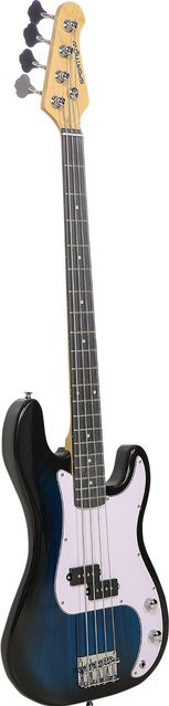 Aosom SPORTNOW E-Bass 4-Saiten Set mit 15W Verstärker und Zubehör in Dunkelblau - Bild 1