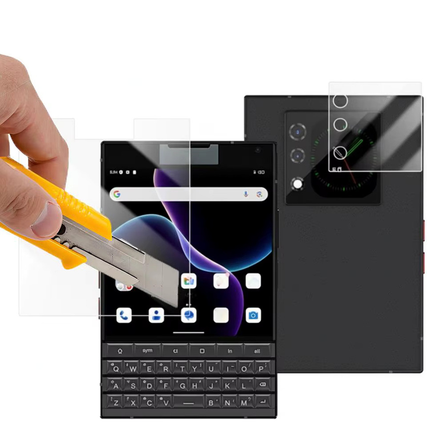 Unihertz Titan2 HD Hydrogel Schutzfolien Set für Hauptbildschirm, Sekundärbildschirm, Frontbildschirm und Tastatur in Transparent, 2 Sets - Bild 2