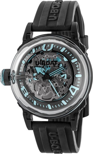 U-Boat Armbanduhr Automatik, Edelstahl, 44 mm, Herren, Schwarz, 5 ATM - Bild 1
