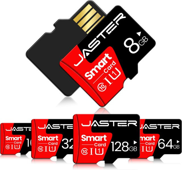 JASTER Red TF Smart SD Auto-CD-Player mit SD-Kartenadapter in Rot - Bild 1