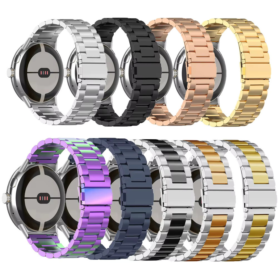 Smartwatch Armband Edelstahl, Silber, Unisex - Bild 2