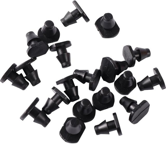 50 Stück Adhere To Fly Gartenschlauch Stecker für 4/7 mm Tropfbewässerungssysteme in Schwarz - Bild 1