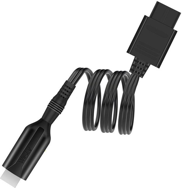 Nintendo 64 zu HDMI Konverter HD Link Kabel in Schwarz für Nintendo 64, Game Cube, SNES und SFC - Bild 1