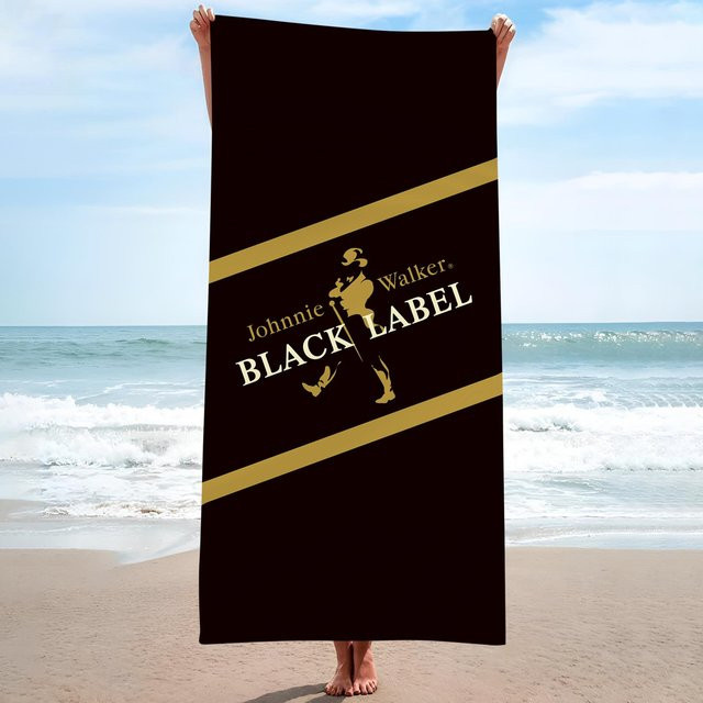 JMG Household Supplies One Piece Anime Mikrofaser Strandtuch und Waschlappen Set, Schwarz, B: 75 cm, L: 150 cm und B: 45 cm, L: 90 cm - Bild 1