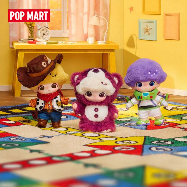 POP MART Dimoo World x Pixar, Vinyl-Plüsch-Anhänger, Actionfigur, ab 14 Jahren - Bild 1