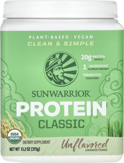 Sunwarrior Classic Protein Geschmacksneutral 375 g - Bild 1