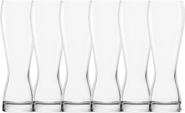 6er Set Weizenbiergläser aus Glas, transparent, 0,5 l pro Glas von ich-zapfe - Bild 1