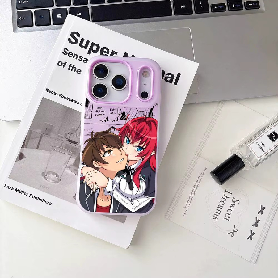 H-High S-School Anime Handyhülle für Apple iPhone 17 16 15 14 13 12 11 Pro Max Plus, transparente stoßfeste Jelly Schutzhülle - Bild 3