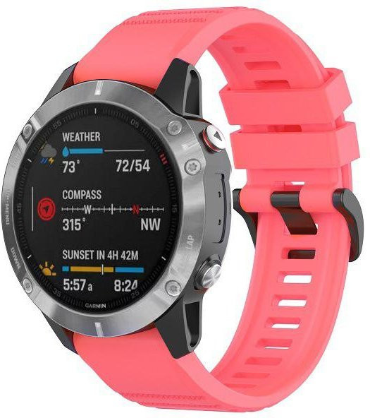 QuickFit Uhrenarmband Silikon, 26mm, pink, Unisex - Bild 1