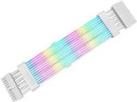 Thermaltake Mod ARGB Snow Cable 24Pin Kabelmanagement in Weiß und Transparent mit Multicolour-Effekt - Bild 1