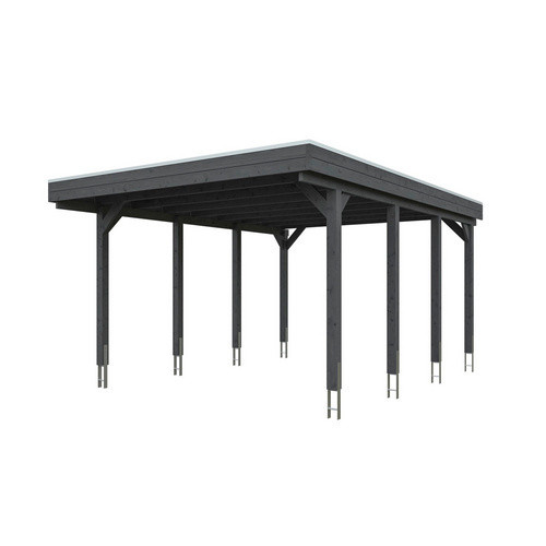 SKANHOLZ Carport Friesland in Grau, B/T: 397 x 555 cm, Firsthöhe: 241 cm - Bild 2