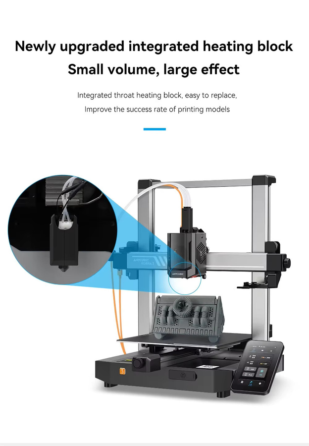 Anycubic Hotend-Kit für Kobra 3 V2 mit 24V 60W Keramik-Heizelement, Heatbreak und Thermistor inklusive Düse - Bild 4