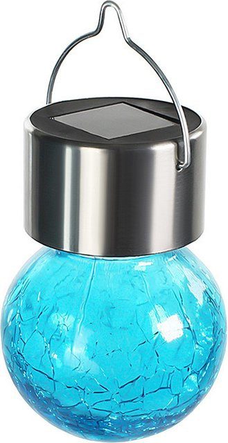 TOMTOP JMS Solar LED Globus-Lichter aus Craquelé-Glas für den Außenbereich und Garten in Blau und Multicolour - Bild 1