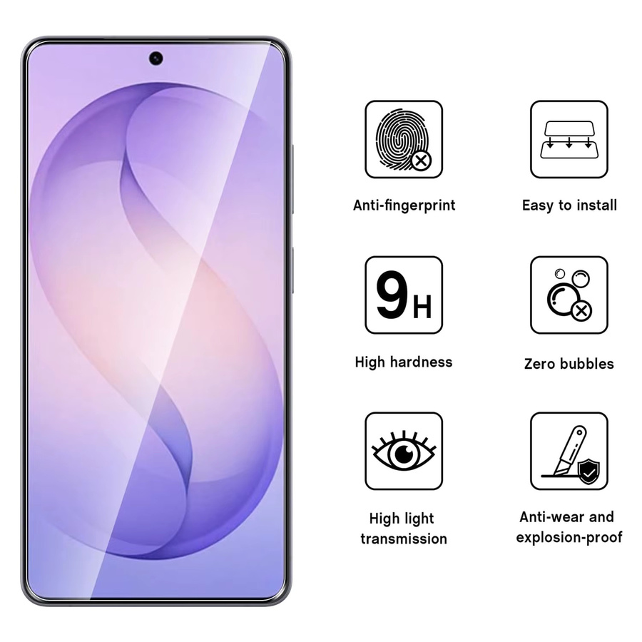 Samsung Galaxy S26 Ultra Displayschutz aus gehärtetem Glas, transparent - Bild 2