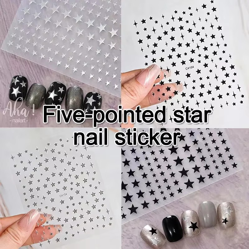New Star Nagelaufkleber Starlight-Black, Glänzend, Unisex - Bild 1