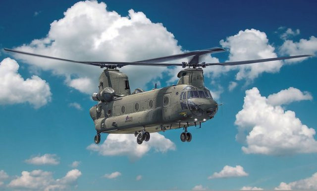 Italeri Chinook HC.1 / CH-47D, Fahrzeug, 1:48, Grau - Bild 1