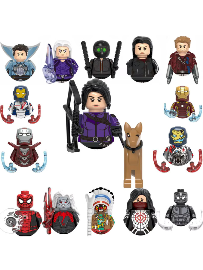 Marvel Bausteine Mini-Actionfiguren, Doctor Strange, Spider-Man, Kate Bishop - Bild 3
