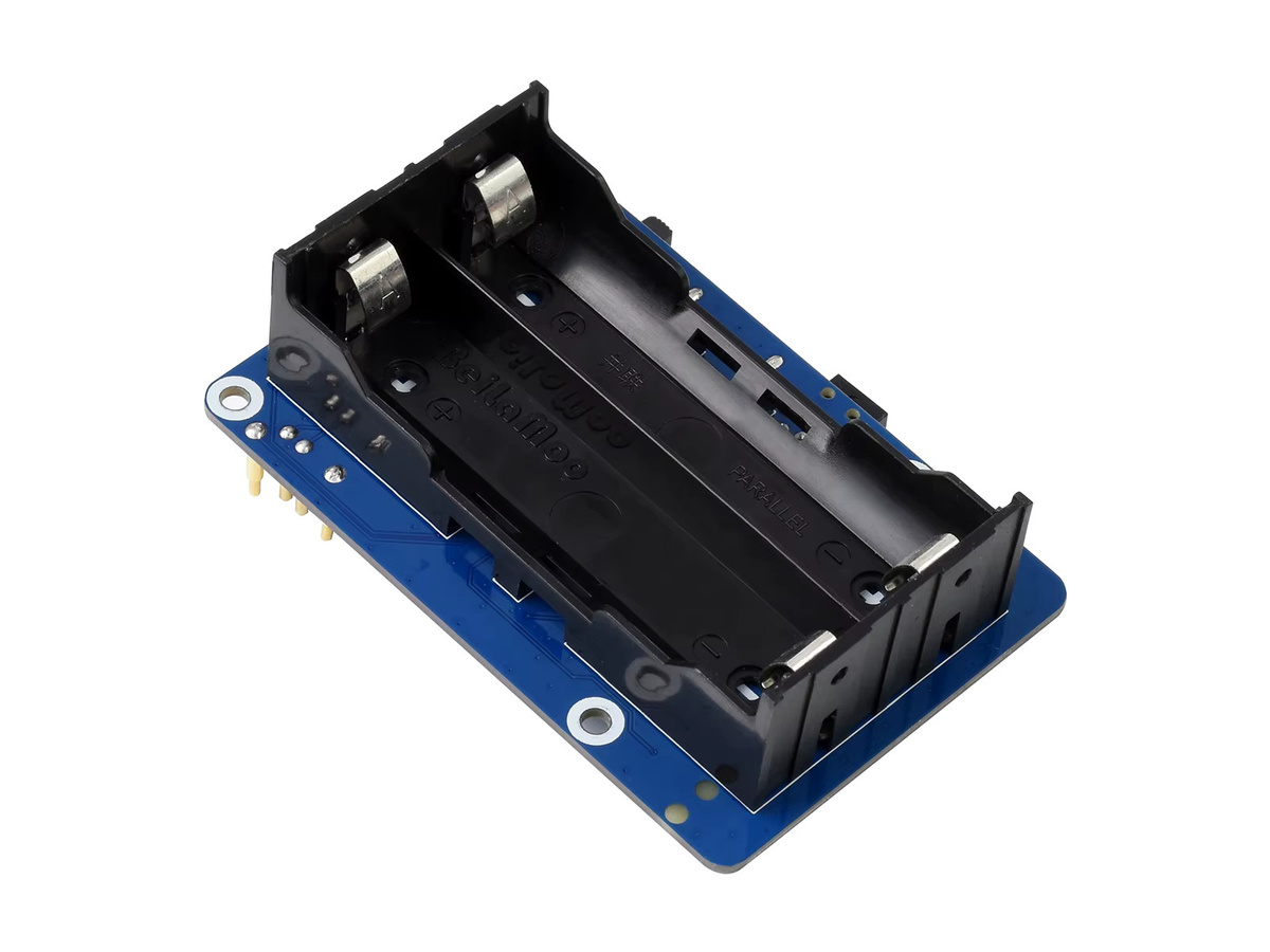 Waveshare USV HAT (B) unterbrechungsfreie Stromversorgung für Raspberry Pi 5/4B/3B mit 5V und 5A zur Nutzung von 2x 18650 Li-Batterien - Bild 2
