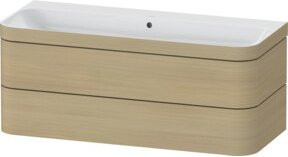 Duravit Möbelwaschtisch-Unterschrank Happy D.2 Plus mit 2 Schubladen in Medizinisches Eiweiß, Breite: 117,5 cm, Tiefe: 49 cm - Bild 1