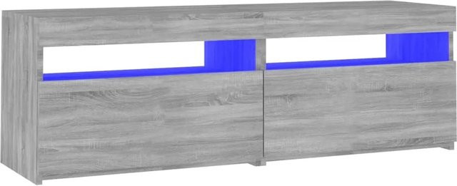 vidaXL TV-Schrank mit LED-Leuchten in Grau Sonoma, B/T/H: 120 x 35 x 40 cm - Bild 1