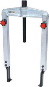 KS Tools Schnellspann-Universal-Abzieher 2-armig mit schlanken und verlängerten Haken in Silber aus Stahl, Spannbereich 25-130 mm, Gesamtlänge 250 mm - Bild 1