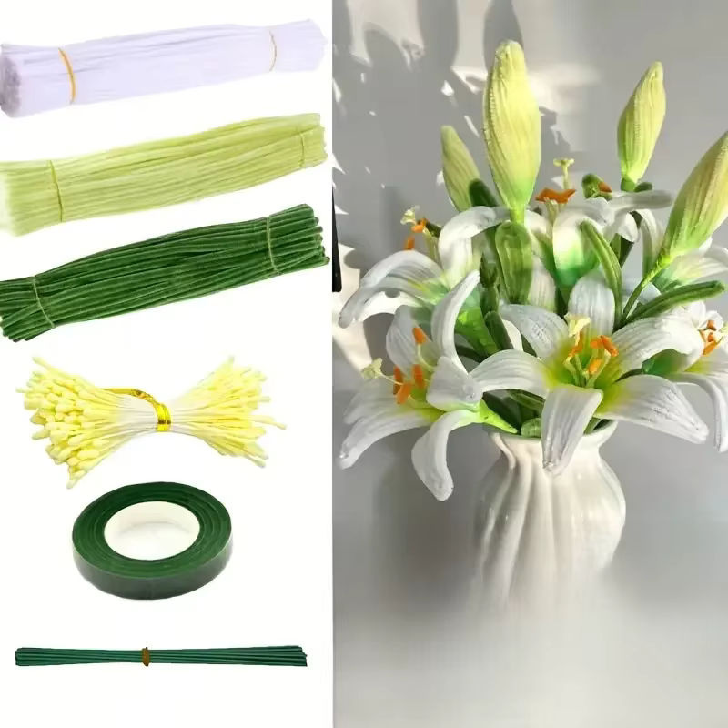 362-teiliges Lilien-Pfeifenreiniger-Set für DIY-Bastelprojekte in Mehrfarbig - Bild 3