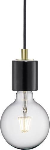 Nordlux Siv 45883003 Pendelleuchte mit Glaskugel in Schwarz und Marmor-Optik für E27 Leuchtmittel - Bild 1