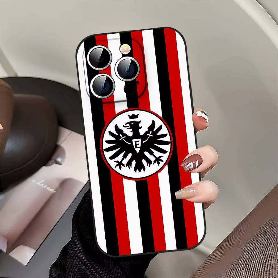 Eintracht Frankfurt Handyhülle Schwarz passend für Apple iPhone 17 16 15 14 13 11 Pro Max Plus X Xr Xs Max 13 Mini - Bild 5