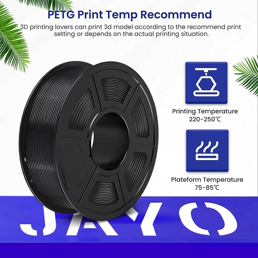 JAYO PETG Filament Transparent 1,75 mm für FDM 3D-Drucker - Bild 3