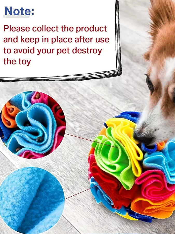 BJAYPET Schnüffelball, Hundespielzeug, Interaktiv, Leckerli-Ball - Bild 5