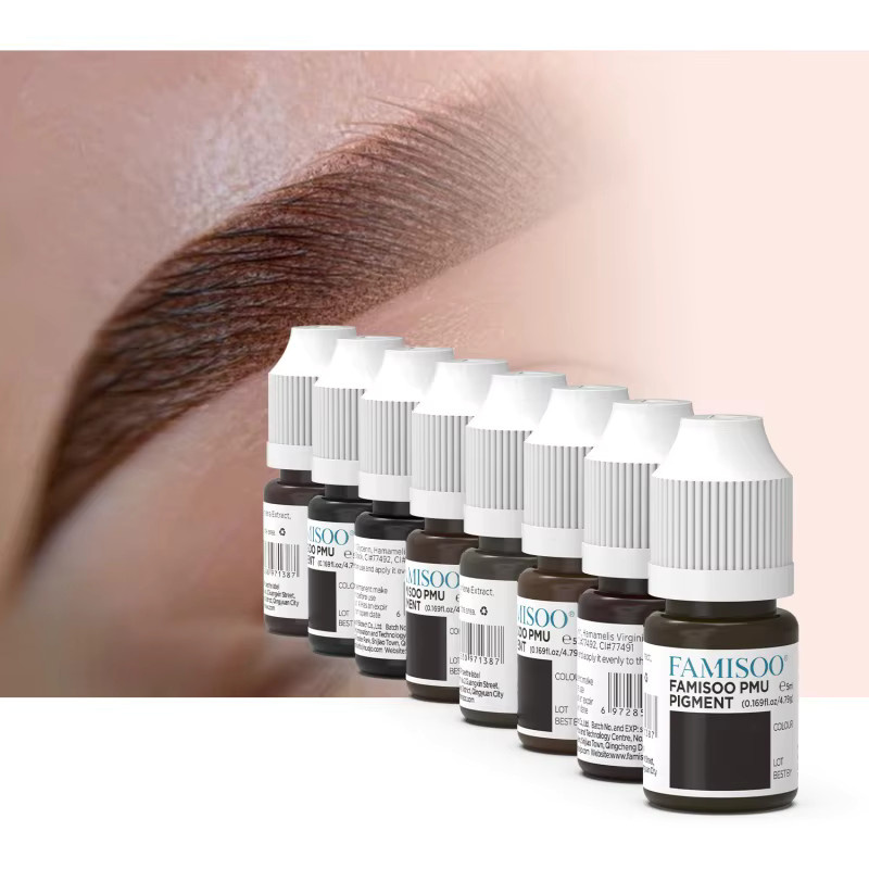 FAMISOO Augenbrauen Tattoo Tinte, Schwarz, 5 ml, Unisex - Bild 3