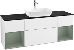 V&B Waschtischunterschrank Finion in Weiß lackiert, Breite: 160 cm, Tiefe: 50,1 cm - Bild 1