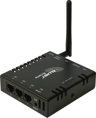 Allnet ALL3419 WLAN USB Print Server in Schwarz mit LAN und Wi-Fi 4 - Bild 1
