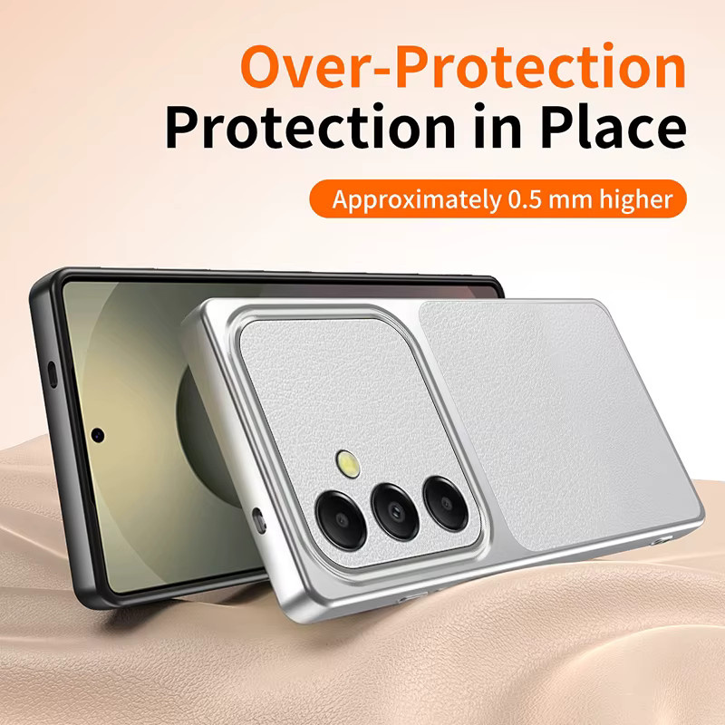 A14 Fashion Linsenschutz-Handyhülle für Samsung Galaxy A14 5G in Orange - Bild 4