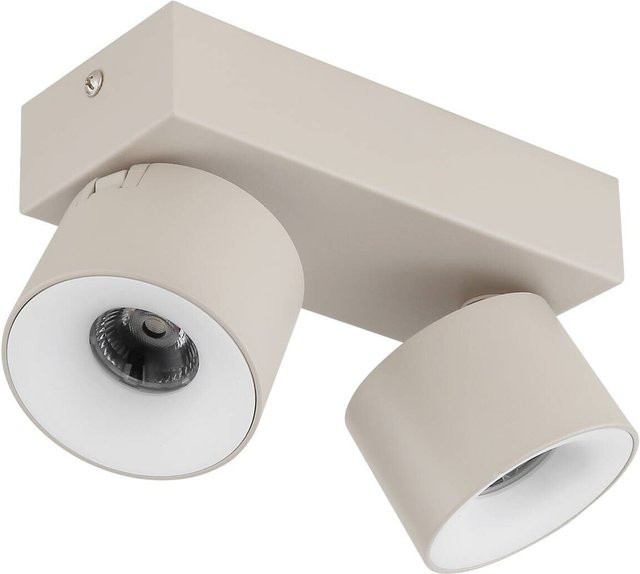 Globo Lighting LED-Strahler in Beige mit 2 Brennstellen, B/H/T: 8,5 x 17,5 x 10,5 cm - Bild 1