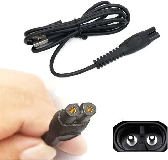 Edieu Universal Rasierer-Ladekabel für Philips S1112 S5831 S2306 S7832 S7837 S5830 X5000 PQ888 S1115, 5 V, Schwarz - Bild 1